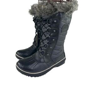 SOREL Women's Tofino ll Waterproof Boot US 5 Big Girls Black Winter Snow Boots